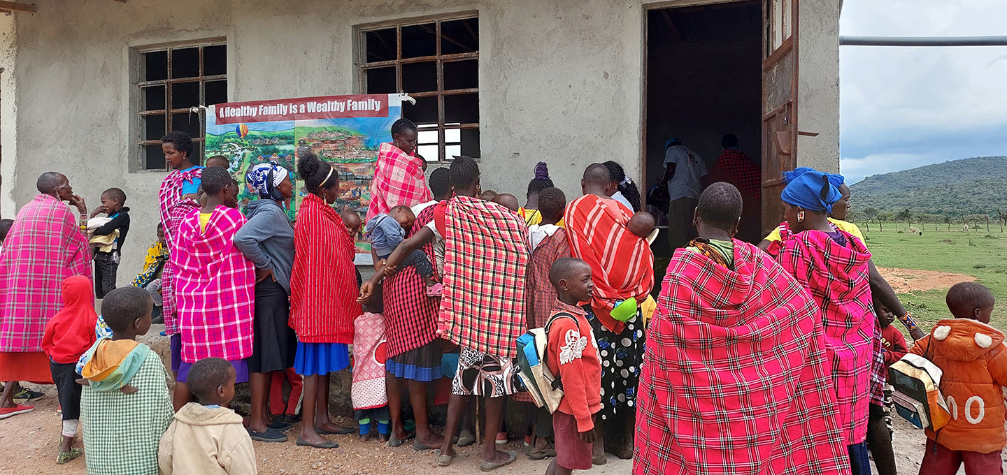 The Maa Trust outreach clinic at Ripoi banner